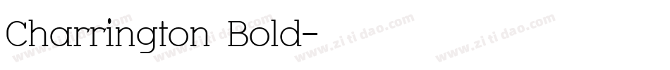 Charrington Bold字体转换
